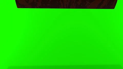Empty stamp on chromakey background.  Put a stamp on a document. Green Screen. Stock Footage 168532719