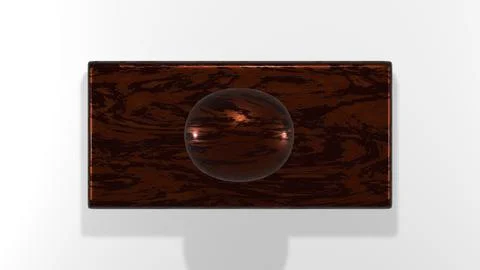 Empty stamp on white background. Put a stamp on a document. 3D render. Stock Illustration