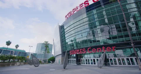 Empty Staples Center During The Covid19 Pandemic in Los Angeles, California Stock Footage 151232329