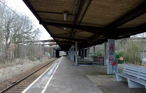 Empty station Stock Photos