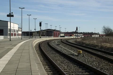 Empty station Stock Photos