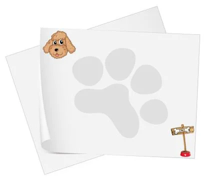 Empty stationery papers Illustrazione stock