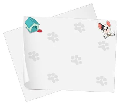 Empty stationery papers Stock Illustration