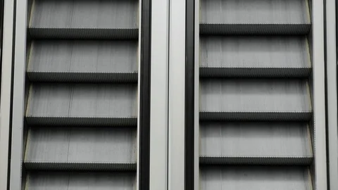 Empty steps of pedestrian escalator in a shopping mall 動画素材 119431053