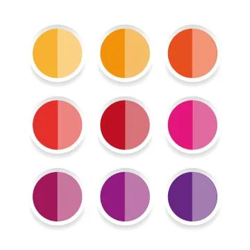 Empty sticker label set Illustrazione stock