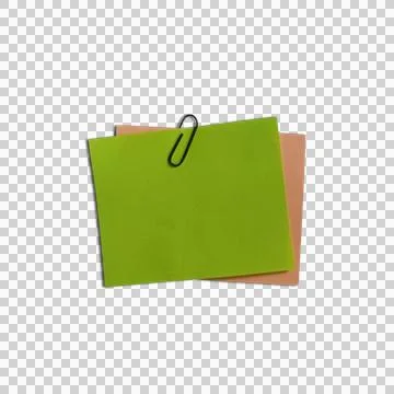 Empty Sticky Note Transparent Background Stock Photos