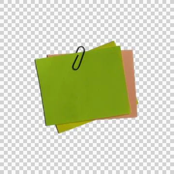 Empty Sticky Note Transparent Background Stock Photos