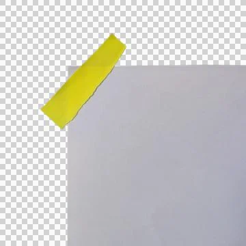 Empty Sticky Note Transparent Background Stock Photos