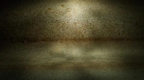 Empty stone background. curved surface with shadows and light spots. 3d rende Stock Illustration