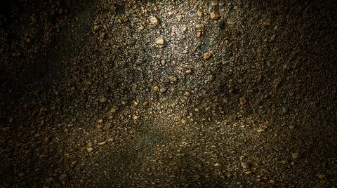 Empty stone background. curved surface with shadows and light spots. 3d rende Stock Illustration