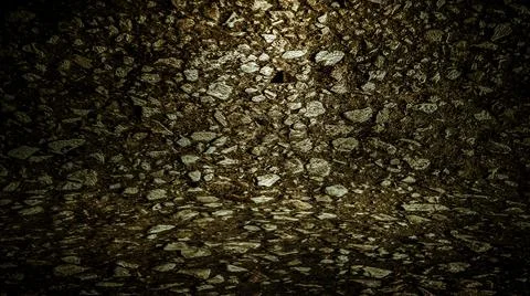 Empty stone background. curved surface with shadows and light spots. 3d rende Stock Illustration