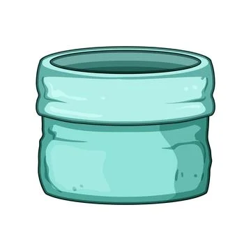 Empty storage basket container preparing for organization Stock Illustration