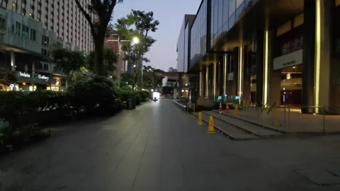 Empty street during Covid-19 period Stock Footage 156306366