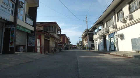 Empty street establishment Stock Footage 170181016