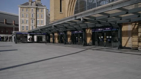 Empty street in London during lockdown Stock Footage 130318996