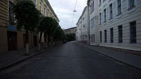 Empty street in the morning Stock Footage 111748680