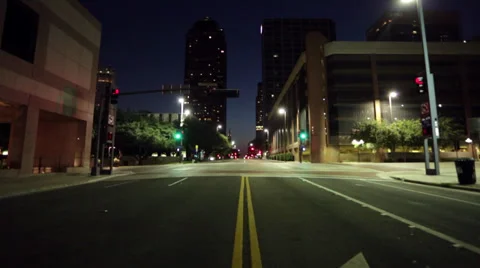 Empty Street At Night Stock Video Pond5