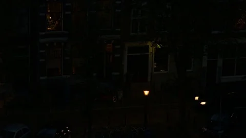 Empty street at night Stock Footage 77514749