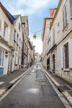 Empty street in old town Stock Photos