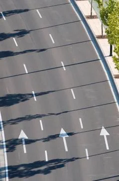 Empty street Stock Photos