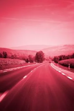 Empty street Stock Photos