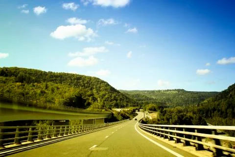 Empty street Stock Photos
