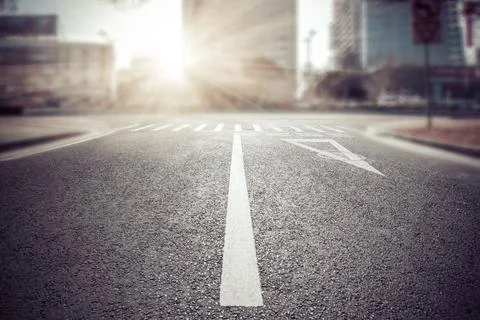 Empty street Stock Photos