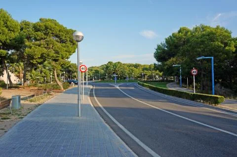Empty street road Foto stock
