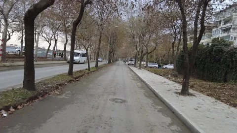 Empty street Slow motion Stock Footage 224982918