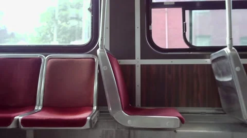 Empty streetcarseat Stock-Footage 42919757