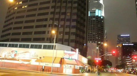 Empty Streets and Sky Scrapers Stock Footage 773514