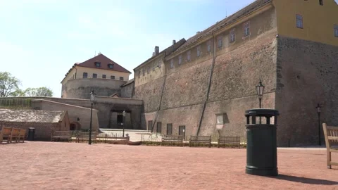 Empty streets of the city of Brno during Coronavirus disease 2019 (Covid-19) Video stock 146362159