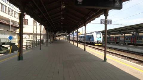 Empty streets of the city of Brno during Coronavirus disease 2019 (Covid-19) Stock Footage 146363485