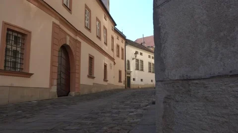 Empty streets of the city of Brno during Coronavirus disease 2019 Video stock 146395754