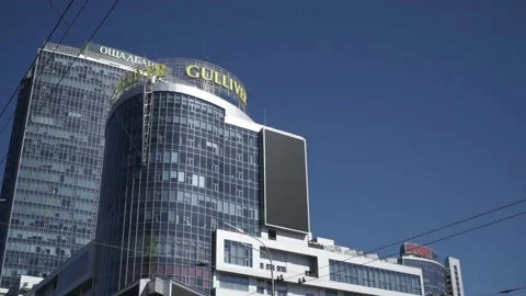 Empty streets of city center during quarantine shutdown Stock Footage 130917862
