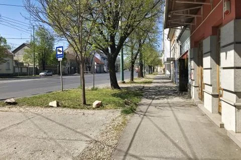 Empty streets of the city. Stock-Fotos