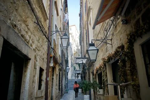 Empty Streets Croatia Foto stock