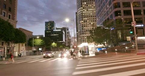 Empty Streets During The Covid19 Pandemic in Los Angeles, California Stock Footage 151226948