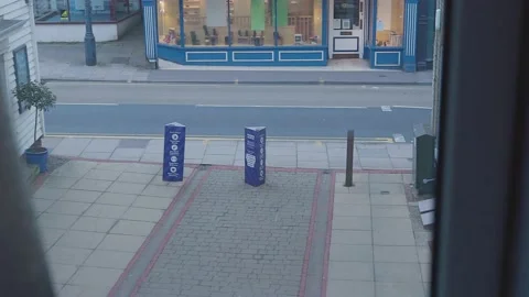 Empty streets during the lockdown in Sevenoaks, Kent Stock Footage 150973263