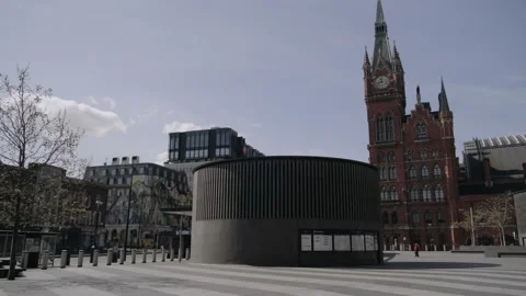 Empty streets in London during lockdown Stock Footage 130319700