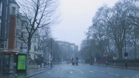 Empty streets in London during lockdown Stock Footage 151018713