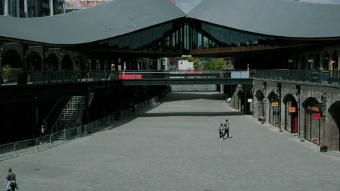 Empty streets of London Stock Footage 130599641