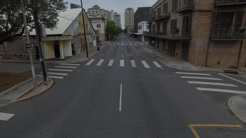 Empty Streets of New Orleans Stock Footage 128392031