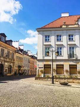 Empty streets of Old Town during pandemic Stock Photos