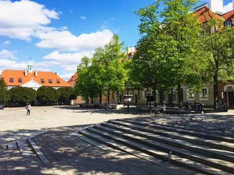 Empty streets of Old Town during pandemic Stock Photos