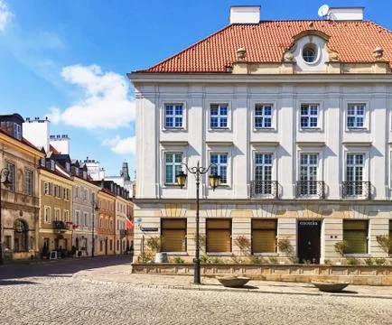 Empty streets of Old Town during pandemic Stock Photos