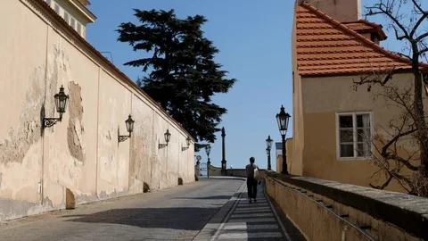 	Empty streets of Prague, Czech Republic 動画素材 128127934