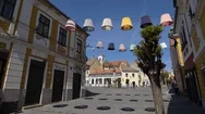 Empty Streets In Szentendre Because Of The Quarantine, Coronavirus, Covid-19. Stock Footage