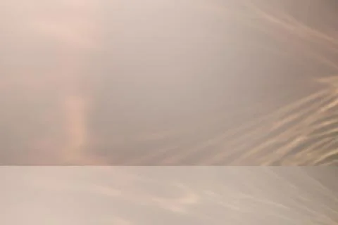 Empty Studio 3d background scene with disco crystal caustic light overlay effect Stock Illustration