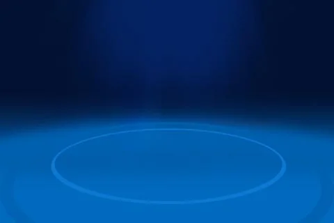 Empty studio 3d space lit by spot light from top edge concept series Иллюстрация